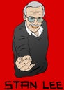 Stan Lee portrait Royalty Free Stock Photo