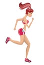 Athletic Woman Running
