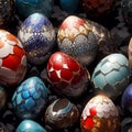 Background with Dragon Eggs. Dragon Egg Backdrop.