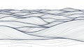 Illustration featuring a series of undulating lines creating a Royalty Free Stock Photo