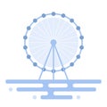 Illustration of Ferris wheel.