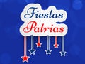Illustration of Fiestas Patrias Background. Chile`s National Independence Day Celebration