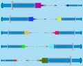 Illustration of filled injections