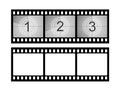Film strip countdown Royalty Free Stock Photo