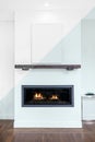 Active modern fireplace illustration drawing