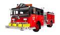 Illustration of Fire Truck Chicago E17 in Vector file