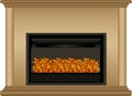 Illustration of fireplace