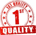 First quality stamp Royalty Free Stock Photo