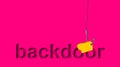 Poster, banner of the vulnerability in authentication, encryption, embedded device, typically covert. Illustration, hacking attack