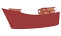 illustration of a fishing boat5 Royalty Free Stock Photo