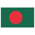 Illustration flag of Bangladesh icon. Ideal for catalogs of institutional materials