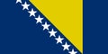 An illustration of the flag of Bosnia and Herzegovina