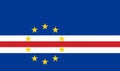 An illustration of the flag of Cape Verde with copy space