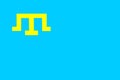Illustration of flag of the Crimean Tatar people, Royalty Free Stock Photo