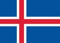 Illustration of the flag of Iceland with copy space