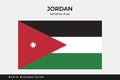 Illustration Flag of Jordan