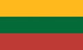 An illustration of the flag of Lithuania with copy space