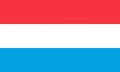 An illustration of the flag of Luxembourg with copy space