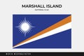 Illustration Flag of Marshal Island