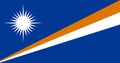 An illustration of the flag of the Marshall Islands