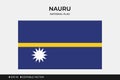 Illustration Flag of Nauru
