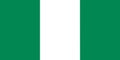 An illustration of the flag of Nigeria with copy space