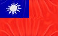 Illustration of the flag of the Republic of China Royalty Free Stock Photo