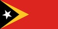 An illustration of the flag of Timor-Leste with copy space