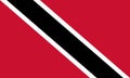 An illustration of the flag of Trinidad and Tobago with copy space