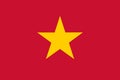 An illustration of the flag of Vietnam with copy space