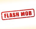 Flash mob text buffered Royalty Free Stock Photo