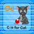 Flashcard letter C is for cat