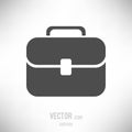 Illustration of flat design suitcase icon Royalty Free Stock Photo