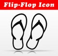 Flip flop vector icon design