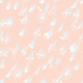 Flower line some color pastel shadow seamless pattern