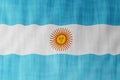 Illustration of a flying Argentinian flag