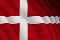 Illustration of a Danish Flag Royalty Free Stock Photo