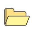 Illustration Folder Icon For Personal And Commercial Use.