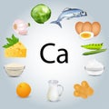 food stuffs rich in calcium