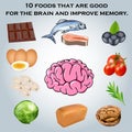 10 foods that are good for the brain and improve me