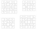 Puzzles, separate pieces Royalty Free Stock Photo
