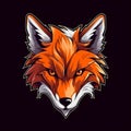 Illustration of the Fox Gaming Logo Royalty Free Stock Photo