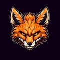 Illustration of the Fox Gaming Logo Royalty Free Stock Photo
