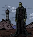 Frankenstein Monster Colored Royalty Free Stock Photo