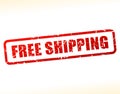 Free shipping text buffered Royalty Free Stock Photo
