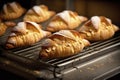 illustration, fresh croissants, generative ai