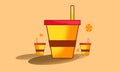 Illustration of a fresh drink Royalty Free Stock Photo