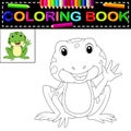 Frog coloring book