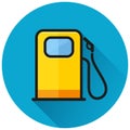 Fuel pump circle icon concept Royalty Free Stock Photo