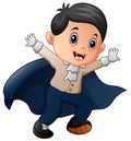 Funny cartoon little vampire